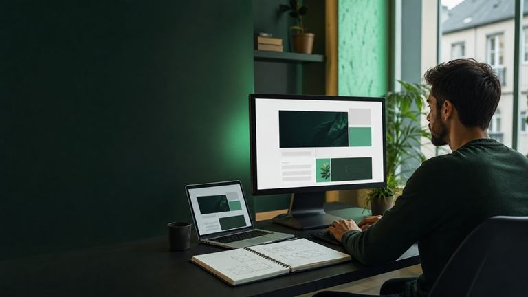 Développeur web créant un site internet professionnel en Moselle