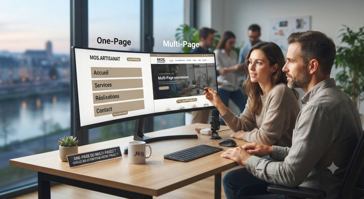 Conseil sur le choix d'un site vitrine one-page ou multi-page en Moselle
